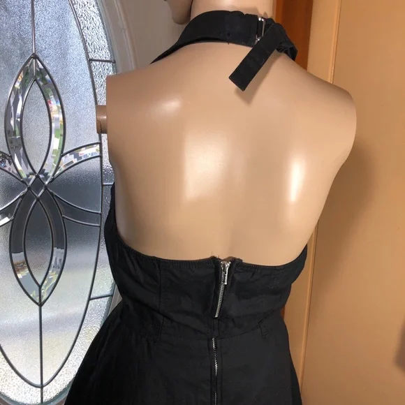 Royal Bones Black Moto Dress By Daang Goodman Size S - Picture 5 of 8